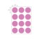 Nevs 1-1/4" Color Coding Dots Magenta - Sheet Form DOT-114M Magenta - alternate 2